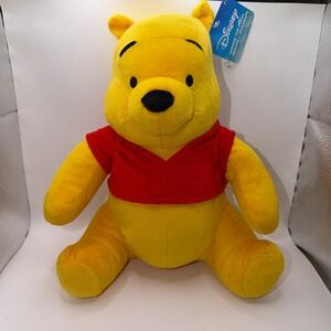 Disney Winnie the Pooh Plush 11" Classic Red Shirt Toy Disneycore Nursery Gift